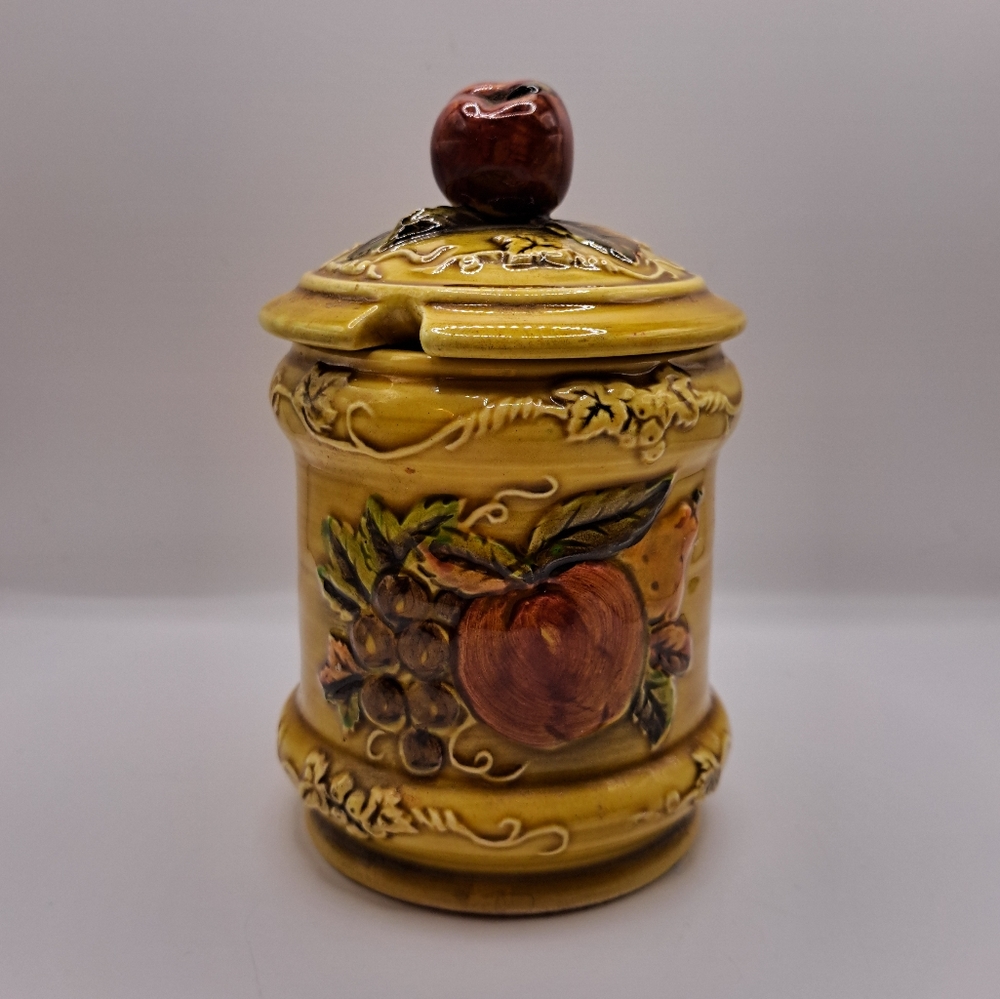 Vintage Lefton Ceramic Apple Butter Jar